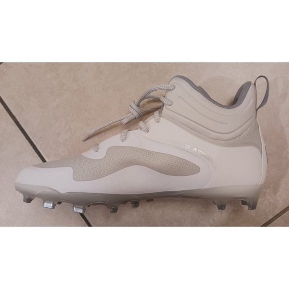 Under Armour Command MC Mid UA Lacrosse Cleats White 3025639-100 Men\'s Size 11.5 main image 5
